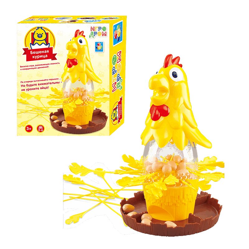 1toy Игродом Игра Бешеная курица 22х10х27см