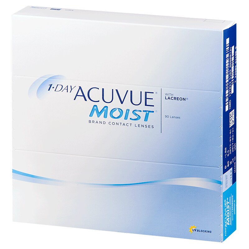 Линза контактная Acuvue 1-DAY Moist BC=8,5 -2,00 90 шт. купить в Москве ...