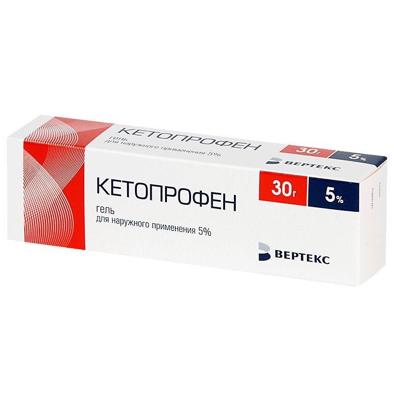 Кетопрофен-АКОС Гель Местный туба алюминиевая 5% туба 30г