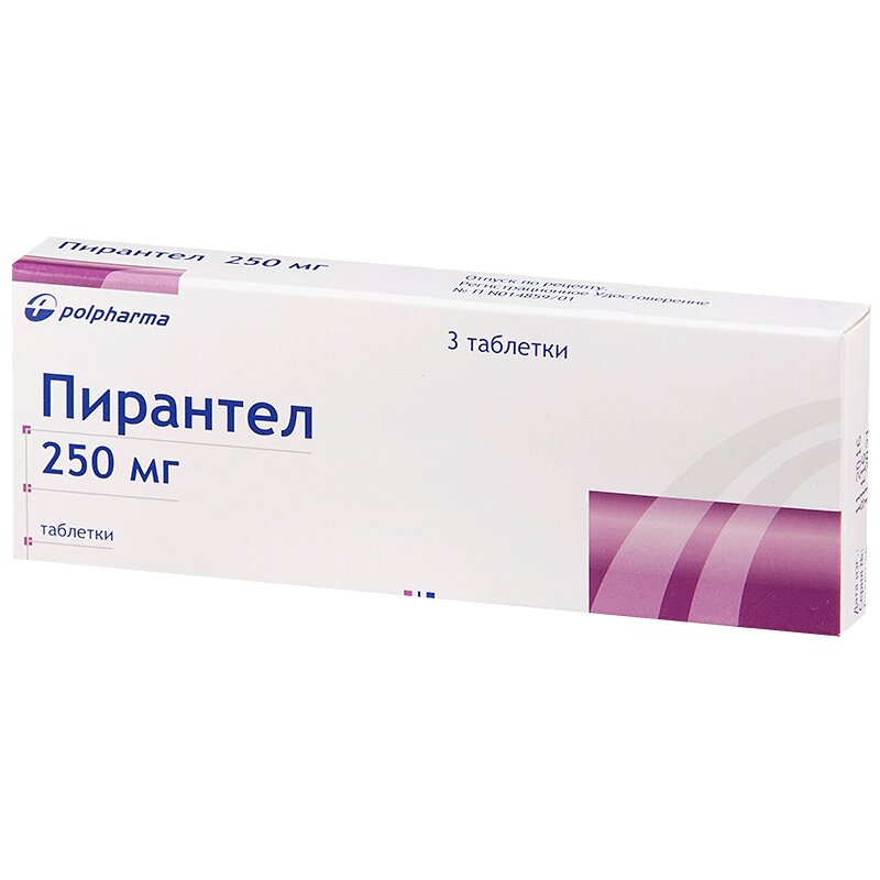 Пирантел таблетки 250мг упаковка контурная безъячейковая №3