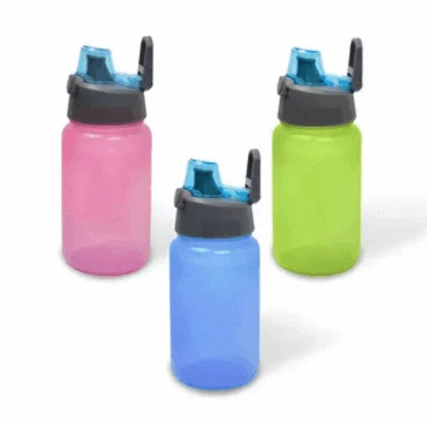 Бутылка для воды и других напитков крышка автомат.500мл цвет в ассортименте