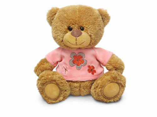 Лава игрушка музыкальная Медвежонок Сэмми в розовой кофточке