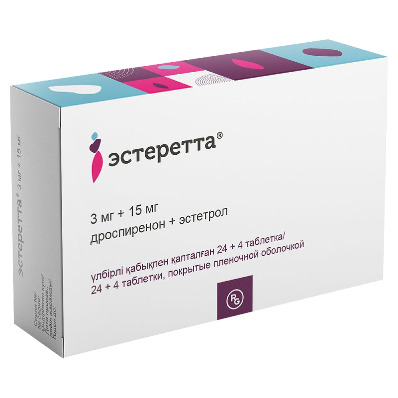 Эстеретта таблетки 3мг+15мг 28 шт цена, купить в Москве в аптеке ...