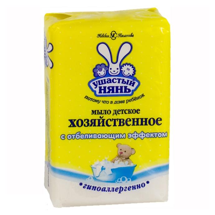 Ушастый Нянь мыло хозяйственное с отбеливающим эффектом детское 180г