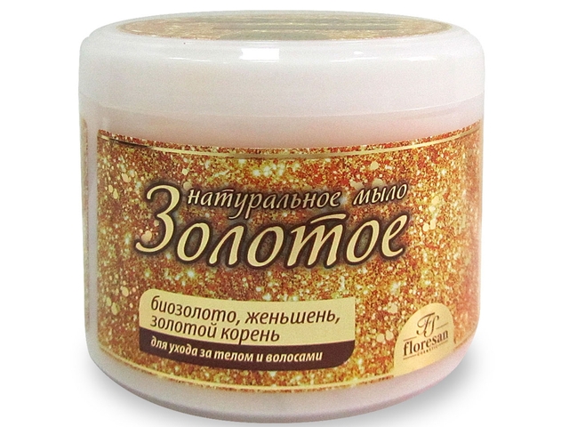 Флоресан Мыло для тела и волос натуральное Золотое 450г