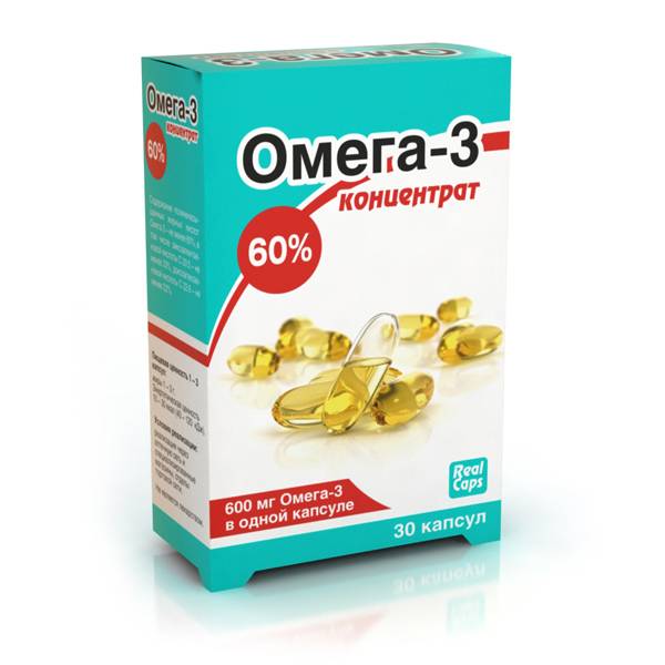 Омега-3 концентрат 60% капсулы 1000мг 30 шт купить в аптеке в Москве ...