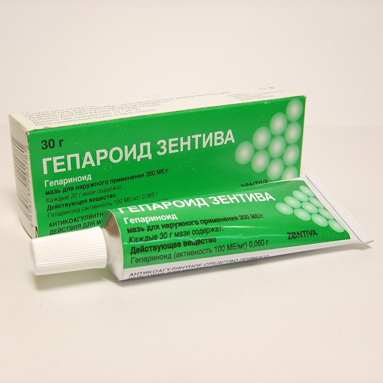 Гепароид Зентива мазь для наружного применения 200 ед/мг 30 гр.